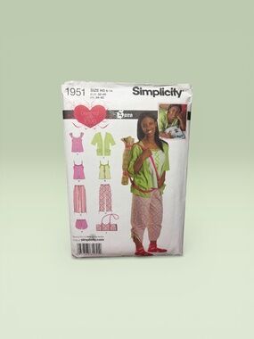 Simplicity Home Sewing Pattern 1951 Size H5 6-14 - UNCUT